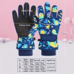 1 Pair of Winter Ski Gloves, Boys Warm Gloves Plus Velvet Warm Snow Play Girls Winter, Suitable for Children 4-13 Years Old - Image 2