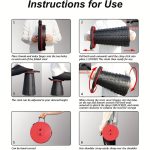 1pc Height Adjustable Portable Telescopic Folding Stool for Outdoor Travel, Hiking, Camping, and Fishing - Lightweight - Image 4