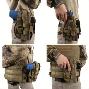 [Universal Quick Pull Stealth Holster] Outdoor Nylon Stealth Holster, CS Field Stealth Holster Universal Quick Pull Holster