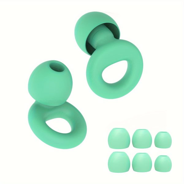 [Silicone Ear Plugs] 4pairs Reusable Soft Ear Plugs Silicone | Earplugs for swimming - Silicone Ear Tips in XS/S/M/L - Image 5