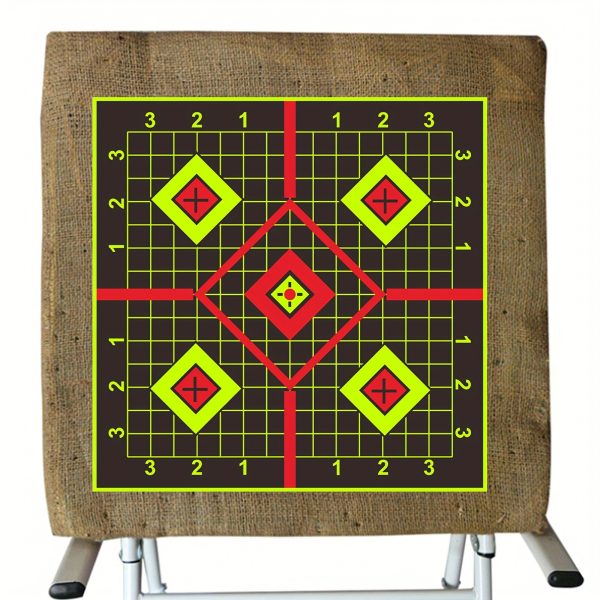 25pcs Shooting Targets with Reactive Self-Stick Splatter Paper - 6-Inch Tactical Training Targets, Durable Paper Targets for Indoor/Outdoor Use, Precision Practice - Image 5