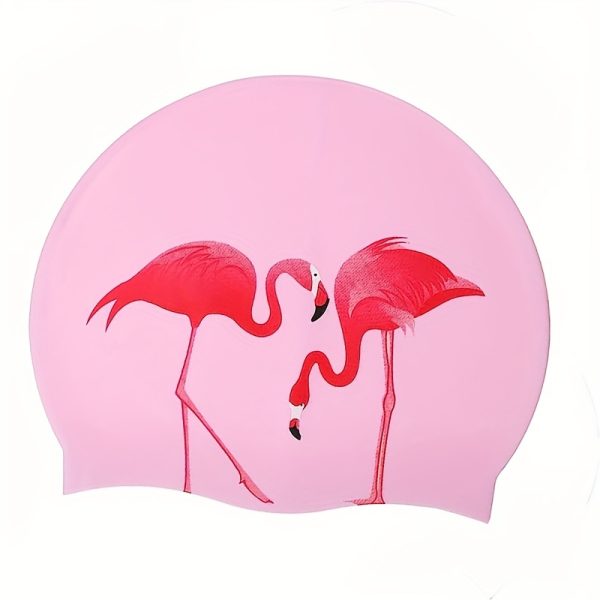 Silicone Waterproof Swimming Cap, Cute Cartoon Swimming Cap, Suitable for Long Hair, Girls And Boys, Kids Swimming Cap - Image 12