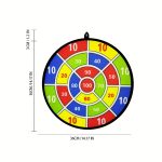 12 Sticky Balls/6 Sticky Balls Dartboard Set Indoor Outdoor Toys Parent- Interactive Birthday Gift Party Game Supplies - Image 2