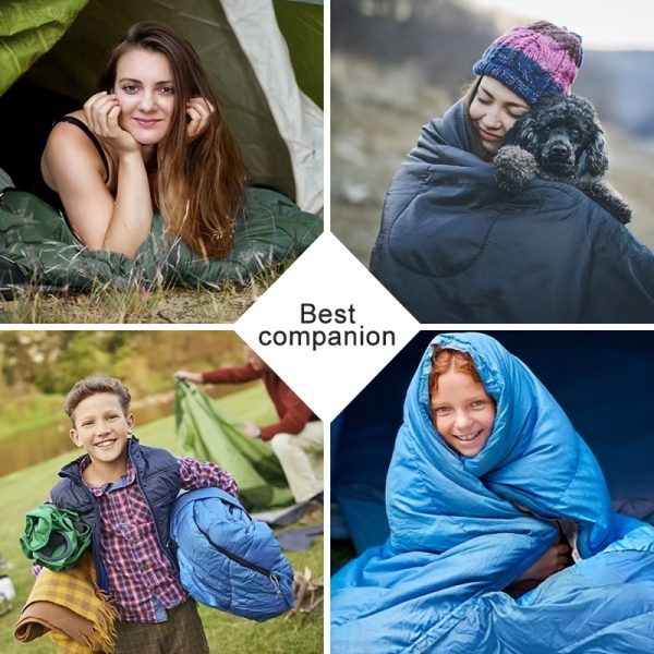 Pacoone Lightweight Sleeping Bag for Camping, Suitable for All Seasons, Ideal for Backpacking And Outdoor Adventures. - Image 4