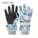 1 Pair of Winter Ski Gloves, Boys Warm Gloves Plus Velvet Warm Snow Play Girls Winter, Suitable for Children 4-13 Years Old - Image 15
