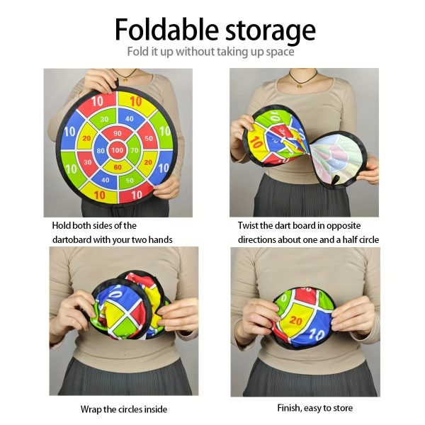 12 Sticky Balls/6 Sticky Balls Dartboard Set Indoor Outdoor Toys Parent- Interactive Birthday Gift Party Game Supplies - Image 8