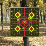 25pcs Shooting Targets with Reactive Self-Stick Splatter Paper - 6-Inch Tactical Training Targets, Durable Paper Targets for Indoor/Outdoor Use, Precision Practice
