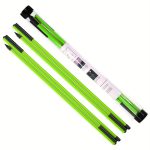 HUAEN Golf Alignment Stick, 2 Set Golf Alignment Rods, 48" Collapsible Alignment Stick Golf Training Aid For Aiming, Putting, Posture Corrector, Golf Practice Sticks With Clear Tube Case