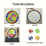 12 Sticky Balls/6 Sticky Balls Dartboard Set Indoor Outdoor Toys Parent- Interactive Birthday Gift Party Game Supplies - Image 9