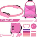 Set of 13 Purple Pilates And Yoga Tools | Professional Training Package | Enhances Core Strength And Flexibility | Home Workout Gear, Yoga Kits for Women, Pilates Equipment for Home Use. - Image 3