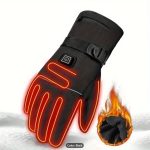 A Pair of Heated Gloves with Warmth on The Palms And Backs, Made of Oxford Cloth And Lined with Flannel, Equipped with Batteries, Essential for Winter. - Image 12