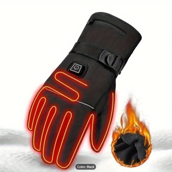 A Pair of Heated Gloves with Warmth on The Palms And Backs, Made of Oxford Cloth And Lined with Flannel, Equipped with Batteries, Essential for Winter. - Image 12