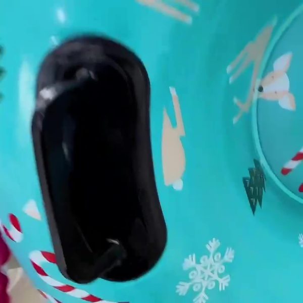 A Cute Animal-Shaped Snow Tube Made of Durable PVC Material, Portable And Designed to Prevent Tipping Over, Perfect for Outdoor Leisure And Family Activities - Image 8