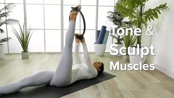 7pcs Premium Yoga Pilates Set, Non-Slip Exercise Rings for Flexibility and Strength Training, Home Fitness Equipment for Toning - Image 11
