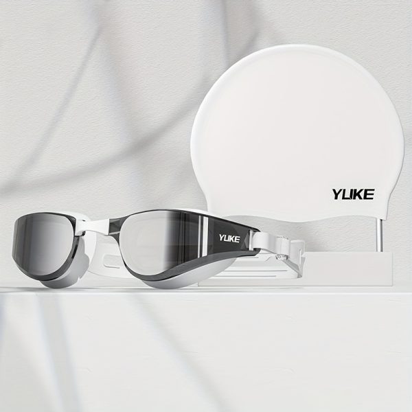 1pc of Adult Electroplated Swimming Goggles with High-definition Anti-fog and Ultra-wide-angle Vision Design - Image 7