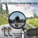 HD Wide-Angle 360° Rotatable Bike Rearview Mirror - 1pc/2pcs Handlebar End Mirrors for Mountain & Road Cycling