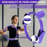 Set of 13 Purple Pilates And Yoga Tools | Professional Training Package | Enhances Core Strength And Flexibility | Home Workout Gear, Yoga Kits for Women, Pilates Equipment for Home Use. - Image 8