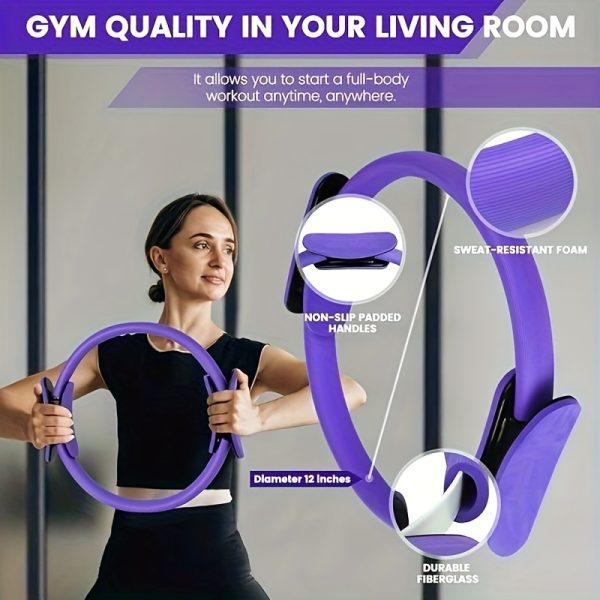 Set of 13 Purple Pilates And Yoga Tools | Professional Training Package | Enhances Core Strength And Flexibility | Home Workout Gear, Yoga Kits for Women, Pilates Equipment for Home Use. - Image 8