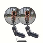 HD Wide-Angle 360° Rotatable Bike Rearview Mirror - 1pc/2pcs Handlebar End Mirrors for Mountain & Road Cycling - Image 5