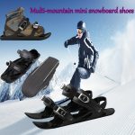 Mini Ski Skates - All-Terrain Snow Skating & Skiing Shoes with Adjustable Binding-Compatible for skateboarding on Snow | Low-Temperature Friction-Resistant Winter Sports Gear | (No Binding Included) | for beginners on Mountains & Urban