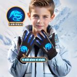 A Pair of Gloves Designed for Autumn And Winter, Featuring Separate Fingers for Skiing. These Glow-In-The-Dark Gloves Are Suitable for Both Boys And Girls, with Stylish Patterns That Shine at Night And a Plush Interior. Ideal for Everyday Wear And O - Image 8