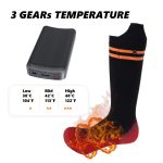 Socks with Three Temperature Settings, Perfect for Keeping Your Feet Warm While Fishing, Skiing, Hiking, Or Camping in Winter, Equipped with a 4000Mah Battery, an Ideal Winter Gift. - Image 2