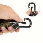 Dual-Tone Parachute Hammock with Black and Brown Stripes - Durable Nylon, Easy Setup with Rope and Hooks, Perfect for Camping, Travel, and Outdoor Adventures, Travel Gear|Modern Hammock Design|Durable Hammock - Image 10