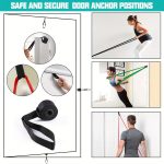 5pcs Set Includes 4 Resistance Bands and 1 Door Anchor, Pull-Up Assist Bands for Men and Women, Exercise Bands for Workouts, Body Stretching, and Muscle Training - Image 2