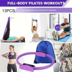 This 13pcs Strength Training Set Made of PP Material Is Suitable for Home Workouts, Featuring a 9.8-Inch Pilates Ball, a 12-Inch Yoga Ring, And Resistance Bands, Designed for Women - Image 6