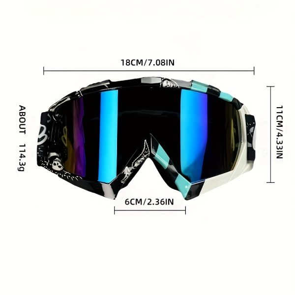 NAFEIB Adjustable Anti-Fog Ski Goggles for Adults - Made from TPU Material, Featuring a Random Design, Perfect for Snowboarding, Skating, And Outdoor Skiing. These Durable Ski Goggles Are Great for Everyday Use And Make an Excellent Gift for Special - Image 6
