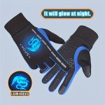 A Pair of Gloves Designed for Autumn And Winter, Featuring Separate Fingers for Skiing. These Glow-In-The-Dark Gloves Are Suitable for Both Boys And Girls, with Stylish Patterns That Shine at Night And a Plush Interior. Ideal for Everyday Wear And O - Image 3