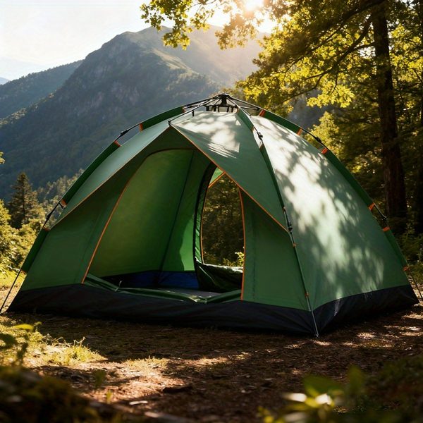 Portable automatic quick-open installation-free family camping tent outdoor hiking tent - Image 4