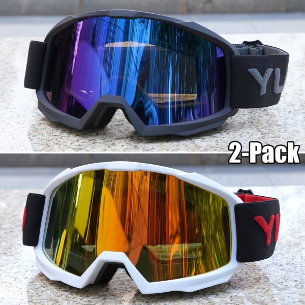 2-Pack Trendy Ski Goggles Ultra Lightweight High Cost-Effective - Image 11