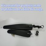 Set of Mountain Bike Fenders - Black Plastic, Compatible with Any Bicycle, Comes with 2 Fenders, Mounting Brackets, And Screws - Image 3