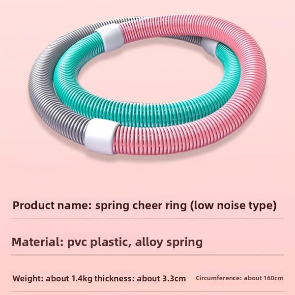 SPDJUMPER Extra Large 63-Inch Spring Fitness Ring – Low Noise, Non-Slip Grip Abdominal Trainer, Soft Material Home Gym Equipment for Women, Full Body Workout & Tummy Control, Space-Saving Durable Exercise Accessory - Image 11
