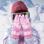 Ski Gloves, Christmas And New Year Gifts, Cute Printed Polar Lining Thickened Warm And Windproof Adjustable Wristband, Unisex Outdoor Gloves S/M/L Multicolor. - Image 8