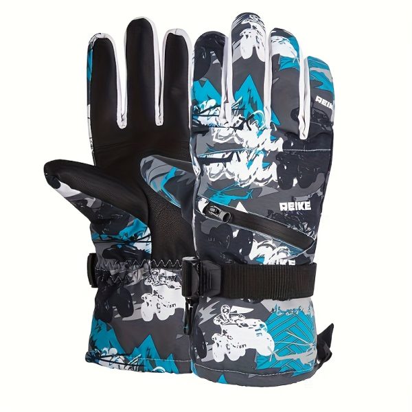 A Pair of Premium Winter Gloves for Men And Women, Designed for Professional Skiing And Outdoor Cycling, Providing Warmth for Winter Biking. These Couple Gloves Make a Great Holiday Gift for Parents, Suitable for Halloween, New Year - Image 14