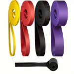 5pcs Set Includes 4 Resistance Bands and 1 Door Anchor, Pull-Up Assist Bands for Men and Women, Exercise Bands for Workouts, Body Stretching, and Muscle Training - Image 3