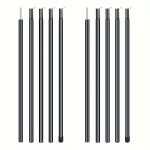 1 Set 17/21 Inch Telescoping Tarp Poles Heavy Duty Adjustable Camping Tent Poles, Portable Replacement Canopy Rods for Rain Fly, Awning, Outdoor Camping, Hiking, Backpacking, Sunshade, Colors choose Black/Silvery - Image 3