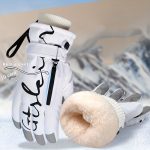 Winter skiing gloves, warm snow gloves, thick and fashionable, suitable for both men and women in outdoor sports, with pockets that are not afraid of rain and snow, easy to clean, high-quality skiing equipment, reinforced stitching