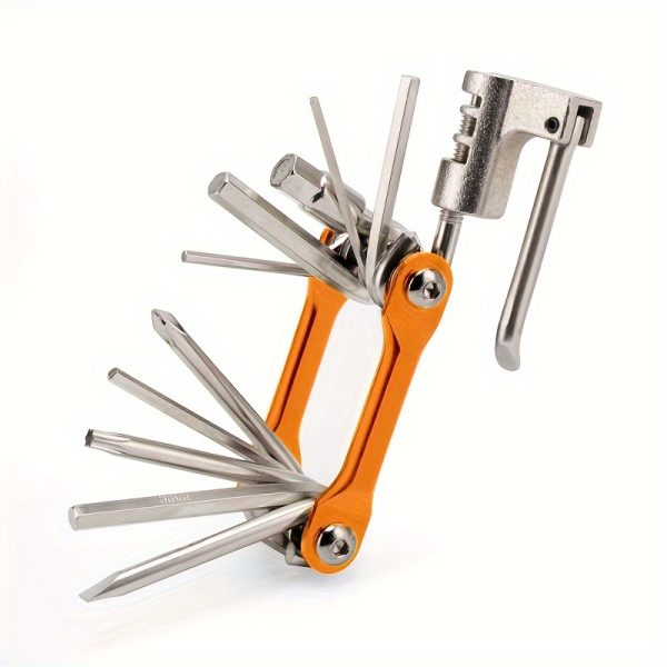 11-in-1 Multi-Function Bicycle Repair Kit, Mountain Bike Wrench, Screwdriver, Chain Hex Spoke, Bicycle Tools, Bike Repair Tool Set - Image 11
