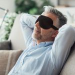 1pc Unisex Sleep Mask, 3D Light Blocking Eye Mask, Comfortable Polyester, Ideal for Supine and Side Sleepers, Solid Color, Black, Yoga Silicone Eye Pillow - Image 5