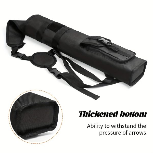Pskook Archery Lightweight Back Arrow Quiver Dual Use Foldable Compact Hip Arrows Bag with Molle System Pocket Hanged for Target - Image 13