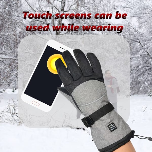 A Pair of Heated Gloves with Warmth on The Palms And Backs, Made of Oxford Cloth And Lined with Flannel, Equipped with Batteries, Essential for Winter. - Image 10