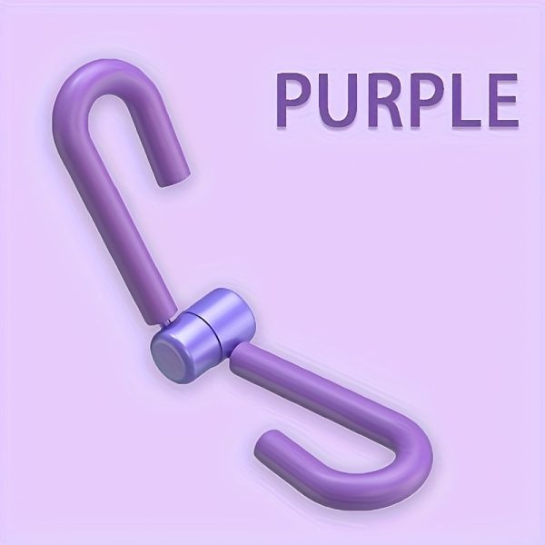 1pc Pelvic Floor Muscle Trainer | Thigh Exerciser, Arm Shaper, Ideal for Postpartum Recovery, Body Shaping, Leg & Butt Training, Uncharged, PVC Material, Available in Purple, Transparent Pink - Brand: Lingpeng - Image 5