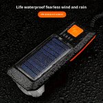 1pc Solar Powered Bicycle Horn Light With Power Indicator, T6 Bright LED Front Light, USB Rechargeable, High-Decibel Horn, Multiple Light Modes (350/200 Lumens) - Image 12