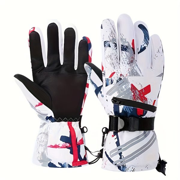 A Pair of Premium Winter Gloves for Men And Women, Designed for Professional Skiing And Outdoor Cycling, Providing Warmth for Winter Biking. These Couple Gloves Make a Great Holiday Gift for Parents, Suitable for Halloween, New Year - Image 5
