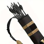 Pskook Archery Lightweight Back Arrow Quiver Dual Use Foldable Compact Hip Arrows Bag with Molle System Pocket Hanged for Target - Image 11