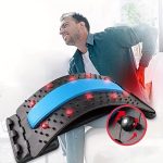 2pcs set of 3-level adjustable back stretcher and multifunctional yoga resistance band - multi-level spinal support plate, elastic waistband for open back and shoulder stretching, suitable for home gym, yard or outdoor use - Image 5