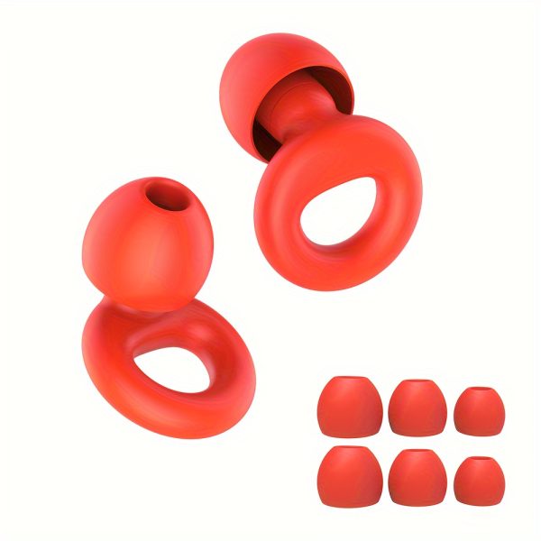 [Silicone Ear Plugs] 4pairs Reusable Soft Ear Plugs Silicone | Earplugs for swimming - Silicone Ear Tips in XS/S/M/L - Image 3